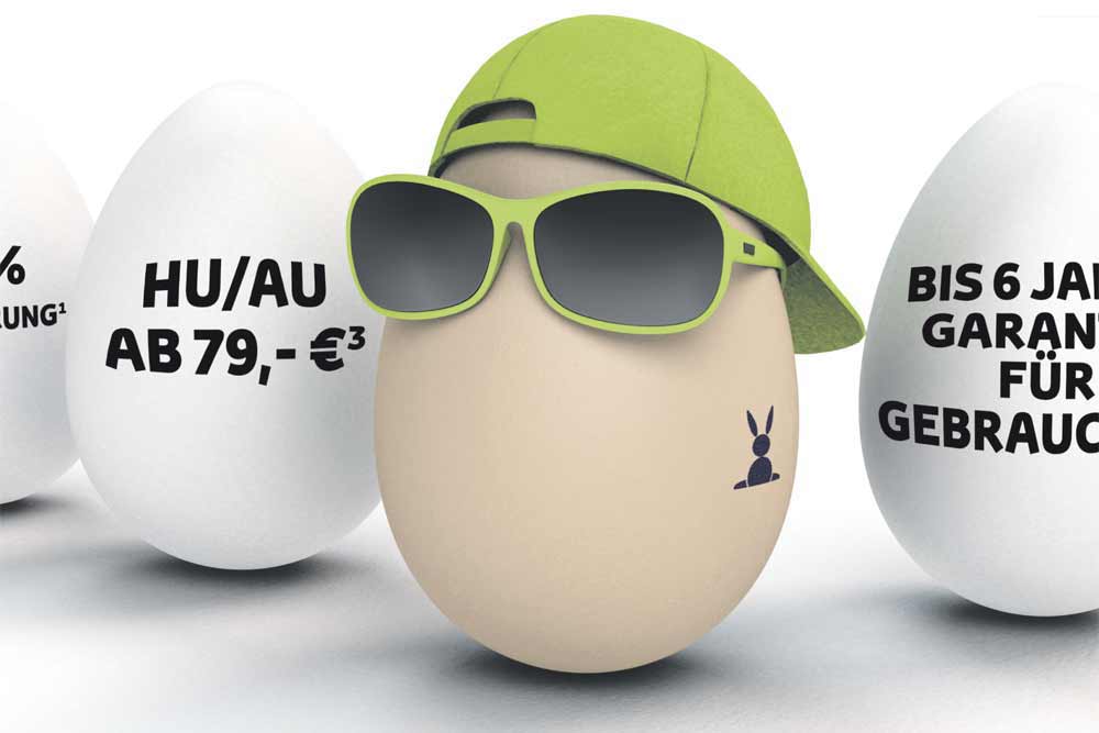 Anzeigenserie Motor Company „Ostern – Muttertag – Vatertag“